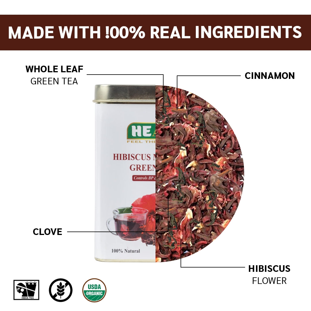Hibiscus Moringa Green Tea